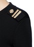 Detail View - Click To Enlarge - NEIL BARRETT - Metallic stripe Milano knit sweater