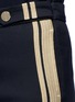 Detail View - Click To Enlarge - NEIL BARRETT - Metallic stripe cotton pants