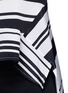 Detail View - Click To Enlarge - NEIL BARRETT - Flared hem stripe silk top