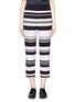 Main View - Click To Enlarge - NEIL BARRETT - Stripe cropped silk pants