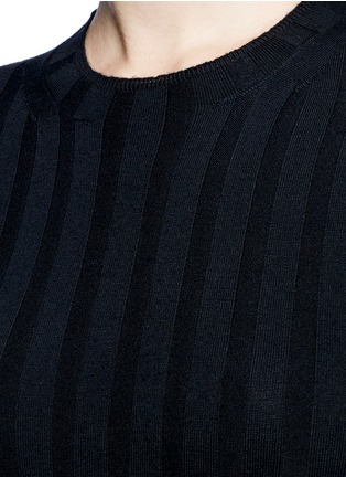 Detail View - Click To Enlarge - ACNE STUDIOS - 'Carin' Merino wool blend rib knit sweater