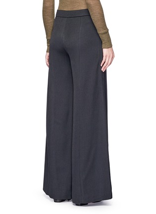 Back View - Click To Enlarge - ACNE STUDIOS - 'Melora' wide leg flared wool blend pants