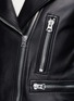 Detail View - Click To Enlarge - ACNE STUDIOS - 'Mock' lambskin leather motorcycle jacket