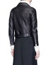 Back View - Click To Enlarge - ACNE STUDIOS - 'Mock' lambskin leather motorcycle jacket