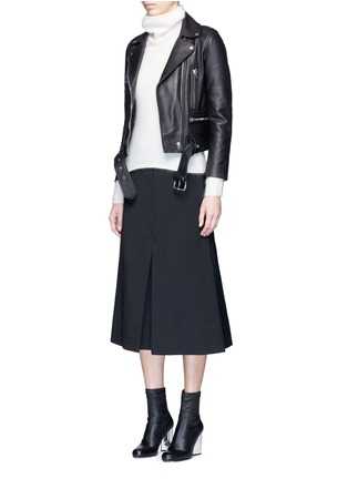 Figure View - Click To Enlarge - ACNE STUDIOS - 'Mock' lambskin leather motorcycle jacket