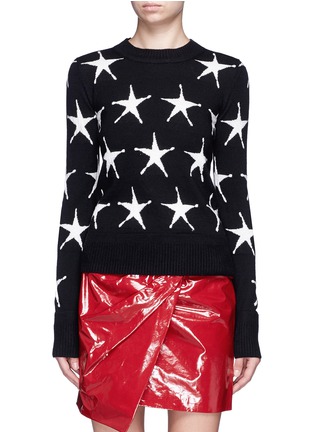 Main View - Click To Enlarge - ACNE STUDIOS - 'Pacis' star intarsia wool sweater