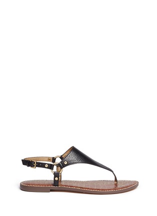 Main View - Click To Enlarge - SAM EDELMAN - 'Greta' ring stud leather sandals
