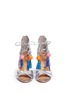 Front View - Click To Enlarge - SAM EDELMAN - 'Azela' pompom tassel mirror sandals