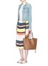 Figure View - Click To Enlarge - REBECCA MINKOFF - Stud pebbled leather tote