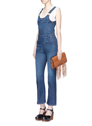 Figure View - Click To Enlarge - REBECCA MINKOFF - Heavy Laced' fringe trim crossbody clutch