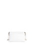 Back View - Click To Enlarge - STUART WEITZMAN - 'Eastside Daily' pebbled panel leather chain shoulder bag