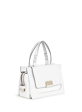 Front View - Click To Enlarge - STUART WEITZMAN - 'Eastside Tote' pebbled panel leather bag