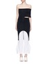 Main View - Click To Enlarge - STELLA MCCARTNEY - Off-shoulder cutout knit tunic