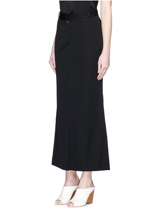 Front View - Click To Enlarge - STELLA MCCARTNEY - Wool suiting skirt