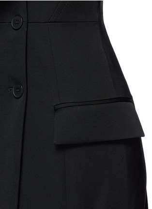 Detail View - Click To Enlarge - STELLA MCCARTNEY - Double breasted strapless wool dress