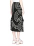 Back View - Click To Enlarge - STELLA MCCARTNEY - Swirl embroidery winged skirt
