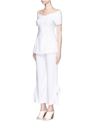 Figure View - Click To Enlarge - STELLA MCCARTNEY - 'Strong Shapes' cady winged pants