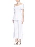 Figure View - Click To Enlarge - STELLA MCCARTNEY - 'Strong Shapes' cady winged pants
