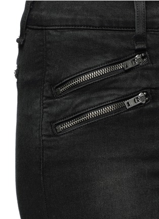 Detail View - Click To Enlarge - RAG & BONE - High waist biker denim pants