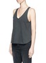 Front View - Click To Enlarge - RAG & BONE - 'Audrey' washed V-neck cotton tank top