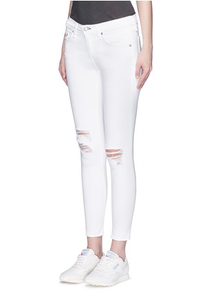 Front View - Click To Enlarge - RAG & BONE - 'Capri' ripped cropped skinny jeans