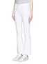 Front View - Click To Enlarge - RAG & BONE - 'Crop Flare' fray cuff jeans