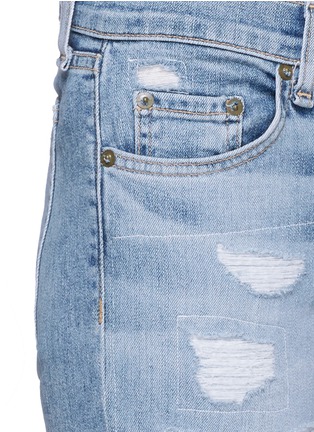 Detail View - Click To Enlarge - RAG & BONE - 'The Dre' ripped slim boyfriend jeans