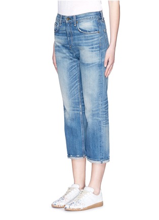 Front View - Click To Enlarge - RAG & BONE - 'Marilyn Crop' boyfriend jeans