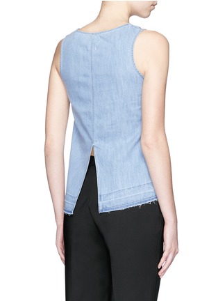 Back View - Click To Enlarge - RAG & BONE - Cotton chambray tank top