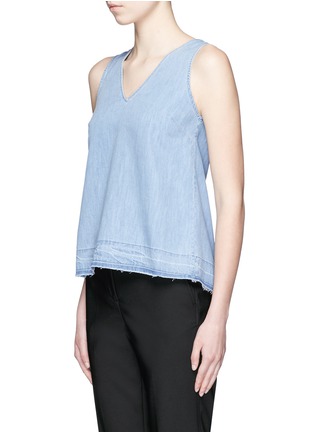 Front View - Click To Enlarge - RAG & BONE - Cotton chambray tank top