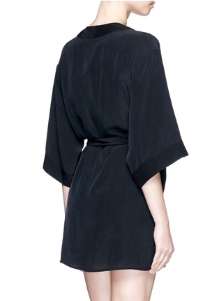 Back View - Click To Enlarge - KIKI DE MONTPARNASSE - 'Perfect' silk combo robe