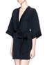 Figure View - Click To Enlarge - KIKI DE MONTPARNASSE - 'Perfect' silk combo robe