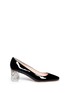 Main View - Click To Enlarge - KATE SPADE - 'Dawson Too' faceted heel patent leather pumps