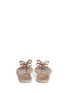 Back View - Click To Enlarge - KATE SPADE - Francy' strass bow jelly thong sandals