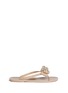 Main View - Click To Enlarge - KATE SPADE - Francy' strass bow jelly thong sandals