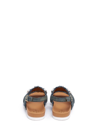 Back View - Click To Enlarge - KATE SPADE - 'Karla' gemstone appliqué denim slingback sandals