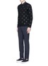 Figure View - Click To Enlarge - PS PAUL SMITH - Metallic dot print Merino wool sweater