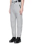 Front View - Click To Enlarge - ALEXANDER MCQUEEN - Zip cuff organic cotton sweatpants