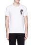 Main View - Click To Enlarge - ALEXANDER MCQUEEN - Dripping flower embroidery T-shirt