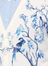 Detail View - Click To Enlarge - ALEXANDER MCQUEEN - Porcelain tree print wool-silk cardigan