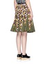 Back View - Click To Enlarge - SACAI - Gridwork bobbin lace flare skirt