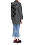 Figure View - Click To Enlarge - TOGA ARCHIVES - Glossy checkerboard back trench coat