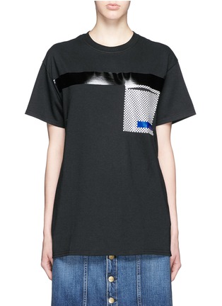 Main View - Click To Enlarge - TOGA ARCHIVES - Glossy checkerboard pocket T-shirt
