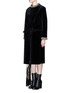 Front View - Click To Enlarge - TOGA ARCHIVES - Chainmail bead bonded velvet coat