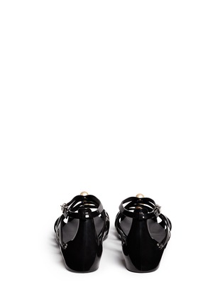 Back View - Click To Enlarge - MELISSA - x Karl Lagerfeld 'Violatta' caged sandals