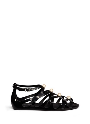 Main View - Click To Enlarge - MELISSA - x Karl Lagerfeld 'Violatta' caged sandals