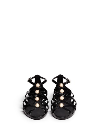 Figure View - Click To Enlarge - MELISSA - x Karl Lagerfeld 'Violatta' caged sandals