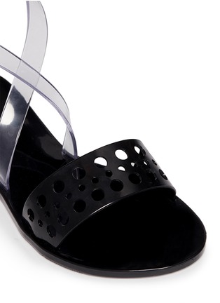Detail View - Click To Enlarge - MELISSA - 'Tasty' perforated band jelly sandals