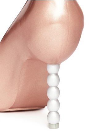 Detail View - Click To Enlarge - MELISSA - x Karl Lagerfeld 'Pearl' bead heel pumps