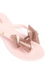 Detail View - Click To Enlarge - MELISSA - 'Harmonic' glitter bow jelly flats